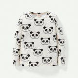 Cozy Cub Bebe nina 2 piezas Camiseta de rayas & con estampado de panda