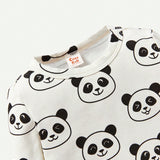 Cozy Cub Bebe nina 2 piezas Camiseta de rayas & con estampado de panda