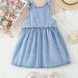Young Girls' Casual Simple Comfortable Denim Dress