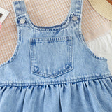 Young Girls' Casual Simple Comfortable Denim Dress