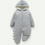 Cozy Cub Bebe nino Mono termico con diseno 3D con capucha