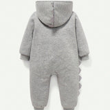 Cozy Cub Bebe nino Mono termico con diseno 3D con capucha