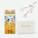 Cozy Cub Conjunto De 3 Piezas De Mameluco De Manga Larga Y Estilo De Caja De Regalo Regular Para Recien Nacido (bebe Nino)
