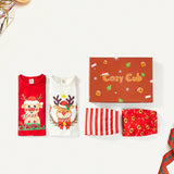 Cozy Cub Bebe nina 2 piezas con estampado de Navidad Camiseta & 2 piezas de rayas Pantalones