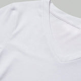 Camiseta de maternidad de manga corta para yoga con cuello en V, laterales fruncidos, alta elasticidad, comodo y transpirable.