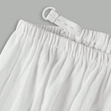 Pantalones casuales de maternidad de unicolor con cintura ajustable, simples y versatiles