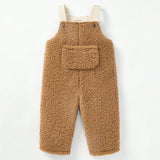 Cozy Cub Bebe nino Mono overol con bolsillo delantero teddy