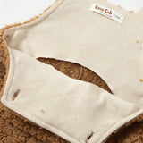 Cozy Cub Bebe nino Mono overol con bolsillo delantero teddy