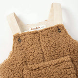 Cozy Cub Bebe nino Mono overol con bolsillo delantero teddy