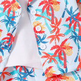 NEW Baby Cute Sun Tropical Plant Print Casual Shirt And Shorts Set