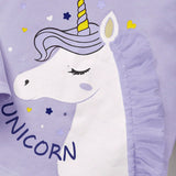 Cozy Cub Camiseta De Manga Larga Impresa Con Unicornio Para Bebe Nina Con Malla De Empalme