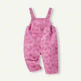 Cozy Cub Pantalones Cortos De Bib De Estilo Casual Para Nina Bebe Con Impresion En Forma De Corazon Y Bolsillos Delanteros