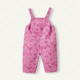 Cozy Cub Pantalones Cortos De Bib De Estilo Casual Para Nina Bebe Con Impresion En Forma De Corazon Y Bolsillos Delanteros