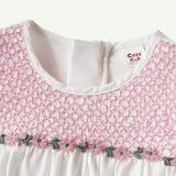 NEW Cozy Cub Vestido casual para bebe nina con patron floral, cuello redondo y manga abombada