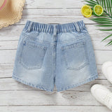 NEW Shorts de mezclilla bordados para ninas preadolescentes